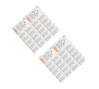 Abaodam 2 Ensembles Cartes Instructions Entretien pour Verres Étiquettes De Guide De Soins pour Tasses Coqué pour Petits Commerces 100 Pièces * 2