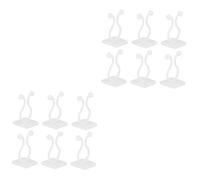 Abaodam 2 Ensembles Crochet De Fixateur Support De Jardinière pour Plantes D'intérieur Pieu Mur Plantant De Plein Air Fixation Enjeux Titulaire De L'usine Jardinage Blanche 30 Pièces * 2