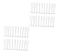 Abaodam 2 Ensembles Épine D'oiseau Pointes De Toit De Pigeon Dispositifs Anti-Oiseaux Pointes Anti-Pigeons Bandes De Pigeon Effaroucheur Oiseaux Acier Inoxydable Dissipateurs 2 Pièces * 2
