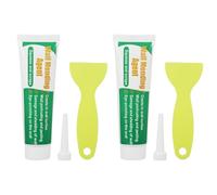 Abaodam 2 Ensembles Kit de Réparation Murale Vert Pâte Plastique et Racloir, Pâte de Réparation pour Murs Écaillés, pour Reboucher Trous et Graffiti, Réutilisable