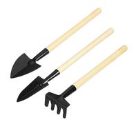 Abaodam 2 Ensembles Kit Jardinage Mini Outils avec Manche Truelle Petite Pelle et Râteau et pour Transplantation et Semis Ensemble Pratique pour Initiation Au Jardinage