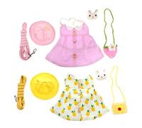Abaodam 2 Ensembles Laisse De Lapin Créature Accessoires De Cage De Furet Figurines Maison De Hamster Litière pour Cochons d'Inde Clapier Hérisson Hamac à Chinchilla Lits De Cobaye Coton
