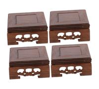 Abaodam 2 Ensembles Ornements De Théière en Argile Violette Vase Bonsaï Présentoir Petit Présentoir Présentoir De Théière Présentoirs De Statues Présentoirs Décoratifs Base 2 pièces * 2