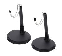 Abaodam 2 Ensembles Support pour Poupées Noir Socle Figurine Stable Présentoir Pratique pour Exposer et Maintenir Les Poupées Accessoire et Facile à Assembler pour Garçon Fille