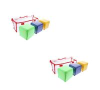 Abaodam 2 Ensembles Toys d'apprentissage par Carte Dés Éducatifs Bricolage Jouant Dés De Coin Carré Détenteur De Dés Enseignement Dés D'école De Dés Jouer Aux Dés Cube PVC 3 Pièces * 2