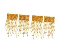 Abaodam 2 Paires Bracelet de Danse pour Femmes avec Chaînes à Bras et Franges Accessoire de Costume pour Danse du Ventre Performance Scénique