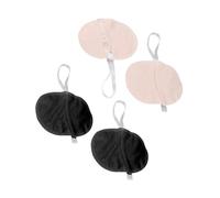 Abaodam 2 paires Coussins Anti-sueur Réutilisables pour Aisselles Femmes Coussinets Absorbants Invisibles et Discrets Protection la Transpiration Sous Bras Lot de Noir
