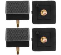 Abaodam 2 Paires D’Embouts de Talon pour Chaussures à Talons Hauts Renforts Noirs Résistants et Silencieux Taille Fine et Épaisse Réparation Pratique pour Usés