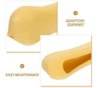 Abaodam 2 Paires de Coussinets d'Aisselle en Tpr Jaune pour Béquilles d'Avant-Bras Accessoires de Rechange Confortables Coussinets Souples Anti-Transpiration Adaptés aux Aides à la