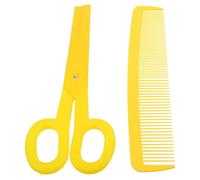 Abaodam 2 Pièces Accessoire de Ciseaux de Clown Jaune en Plastique Léger et Sûr pour Spectacles sur Scène et Déguisement de Carnaval Unique et Accrocheur