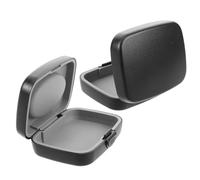 Abaodam 2 Pièces Affaire des aides auditives portables coffret Case d'aide auditive de voyage Affaire des soins étuis pour aides pour les voyages étui de poche ABS