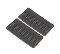 Abaodam 2 pièces Antiskid Drum Pedal Pads Set Professional Nonslip Rubber Drum Mats And Practical Accessory