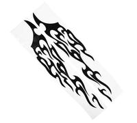 Abaodam 2 pièces Autocollants Voiture Flammes Réfléchissants Décoration Étanche Stickers Latéraux Résistants Aux Intempéries pour Carrosserie SUV et Camions Installation Facile DIY