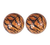 Abaodam 2 pièces Balles de Golf Entraînement Double Motif Tigre Légères et Durables pour Débutants