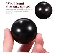 Abaodam 2 pièces Balles de Massage Chinoises Bois Lot de Boules de Main pour Exercices et Relaxation Surface et Outil Portable de Massage des Doigts Mains