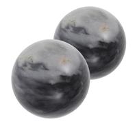 Abaodam 2 pièces Balles de Massage Jade pour Exercices de Main et Relaxation Boules Baoding Chinoises pour Thérapie et Méditation avec Boîte de Rangement