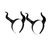 Abaodam 2 pièces Bandeau Diable Plastique Accessoire Halloween pour Garçon Fille Tête Prank Décor Cosplay Confortable