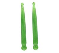Abaodam 2 pièces Bâtons de Massage Acupression Vert Sticks Auto-massage pour Points Trigger Fatigue Cou Dos Visage Thérapie Profond Outil