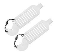 Abaodam 2 Pièces Bloc-porte Portable en Acier Inoxydable Argenté, Facile à Installer, Offrant une Couche de Protection Supplémentaire pour Portes de Chambre et Appartement Lors de Voyages