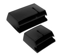 Abaodam 2 pièces Boîte de Rangement Adhésive Voiture PVC Finition Fibre de Organisateur Multifonction pour Téléphone Tickets et Cartes Lot de Grand Petit