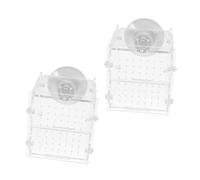 Abaodam 2 Pièces Boîte Élevage Acrylique Transparente pour Aquarium Isolation pour Betta et Crevettes Facile à Installer Protection des Alevins et Poissons Agressifs