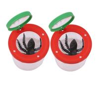 Abaodam 2 pièces Boîte Insectes avec Loupe et Double Lentille Visionneuse Insectes Educative pour Observation Plein Air pour Garçon Fille et Activités Scolaires Lot