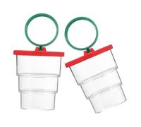 Abaodam 2 pièces Boîte Loupe Insecte Observation Extérieure Jouets Exploration Nature pour Garçon Fille Activité Scientifique Éducative Apprentissage Plein Air