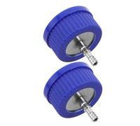 Abaodam 2 Pièces Bouchon Plastique Bleu pour Bouteille de Fermentation avec Contrôle Précis de L'alimentation et Surveillance Simultanée, Adapté la Culture de Champignons