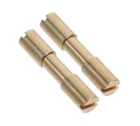 Abaodam 2 Pièces Boucle Manche à Verrouillage matériel de Couteau Rivets de Couteau de Chef Remplacement du Manche d'un Couteau vis de Couteau Laiton Golden