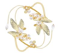 Abaodam 2 pièces Boucles Oreilles Longues à Clip pour Femmes Design Créatif avec Ailes et Franges Bijoux Décoratifs sans Perçage Légères et Résistantes Cadeau Original pour Anniversaire