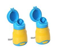 Abaodam 2 Pièces Bouteille D'urinoir Urinoir D'urgence Pot Bébé Enfant Portable Bébéautomobile Urinoir Portatif Pour Enfants Toilettes Mobiles Pour Le Camping Pot De Voyage Yellow