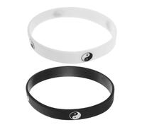 Abaodam 2 Pièces Bracelet Silicone De Tai-chi Bracelet Assorti Bande De Taichi En Silicone Groupe De Sport Taichi Assortir Des Trucs De Couples De Silice