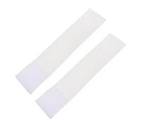 Abaodam 2 pièces Brassard de Football Blanc Réutilisable Usure Bandeau Capitaine Flexible pour Joueurs Équipe Accessoire Sportif Polyvalent DIY Lot