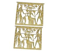 Abaodam 2 pièces Broche Vintage Égyptienne Alliage Épingle Déco Manteau et Vêtements Design Temple Antique Légère et Élégante pour Femme