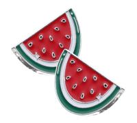 Abaodam 2 pièces Broches Pastèque Alliage Clips Décoratifs pour Cardigan et Chemise Épingles Légères et Résistantes pour Femme Accessoire Original et Adorable