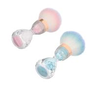 Abaodam 2 Pièces Brosse à Ongles de Sablier en Plastique avec Fibres Douces pour Nettoyage Délicat des Ongles, Outil Polyvalent pour Salon de Manucure et Usage Domestique