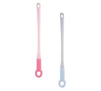 Abaodam 2 Pièces Brosse à Pieds pour Nettoyage des Espaces Orteils en Silicone avec Ergonomique et Élimination Saleté Difficile D'accès, pour Seniors et Femmes Enceintes