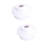 Abaodam 2 Pièces buse de Massage Spa Petit Piscine z lumière Outil de Massage Masseur de Corps Spa Jet Gris Clair