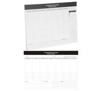 Abaodam 2 Pièces Carnet pour Gestion Claire des Tâches de Travail en Papier Blanc Organisateur Agenda Hebdomadaire et Quotidien Non Daté et Suivi des Habitudes pour Étude à Domicile