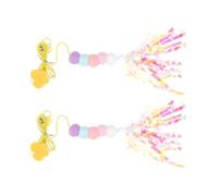 Abaodam 2 Pièces Chat Suspendu Suspendu Élastique pour Chat Longueur Réglable Corde en Polyester pour Exercice Aérobie et Animal de Compagnie