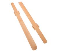 Abaodam 2 Pièces Chausse-pied Long en Bois 55cm à Manche Ergonomique | Bords Polis et Arrondis, pour Chaussures et Sneakers, Aide à Mobilité à Maison, Usage Intérieur