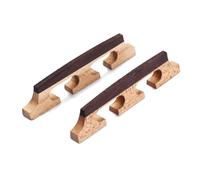 Abaodam 2 Pièces Chevalet de Banjo Compensé 6 Cordes en Érable, Pont de Guitare et Ukulélé, Accessoire Instrument Musique Solide et Précis pour Banjo Folk