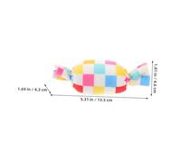 Abaodam 2 pièces Chien Peluche à Mâcher avec Sifflet Lot de Jouets Chiot pour Petits Chiens Nettoyage Dents et Jeu Indépendant Forme Bonbon