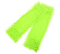 Abaodam 2 Pièces Chiffon de Remplacement pour Balai Serpillère en Chenille Vert, Absorbant et Doux, Accessoires Pratiques pour Nettoyage à Domicile et Coin