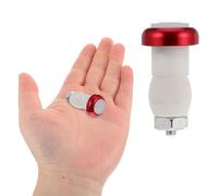 Abaodam 2 Pièces Clignotant LED de Sécurité Rouge Aluminium | Installation Facile, Finition Élégante, Visibilité Nocturne pour Cyclistes Urbains, Déplacements Quotidiens, Vtt