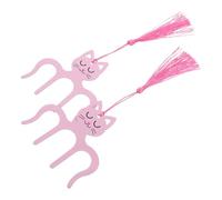 Abaodam 2 pièces Clip Piano Partitions Métal Support Page Musique Portable Pince Marque-page Chat Cartoon Rose Maintien Pratique pour Partitions