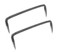 Abaodam 2 pièces Clous à Double Pointe Acier pour Fixation Robuste et Durable pour Projets de Menuiserie