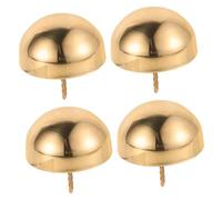 Abaodam 2 Pièces Clous Décoratifs pour Porte De Bâtiment Ancien Clous D'épingle Ongles D'ameublement Punaises Décoratives Coules De Pouce à Tête Plate Clous pour Mur Point Plat Cuivre Doré