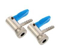 Abaodam 2 pièces Connecteur Clip Gonflage Pneu Adaptateur Air Hose pour Voiture Moto Vélo Raccord Pneumatique Résistant Corrosion Outil Remplacement Rapide