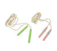 Abaodam 2 Pièces Corde à Sauter Perlé pour Garçon Fille Réglable Légère et Sécurisée Corde Sauter École Récréation Équipement Fitness Extérieur Jeu et Entraînement Junior